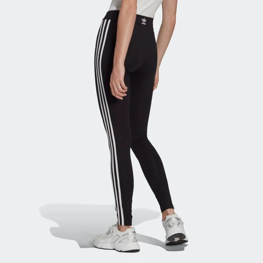 (WMNS) adidas Adicolor Classics 3-Stripes Leggings Asia Sizing 'Black White' IB7383 sold by KicksCrew product image thumbnail 3
