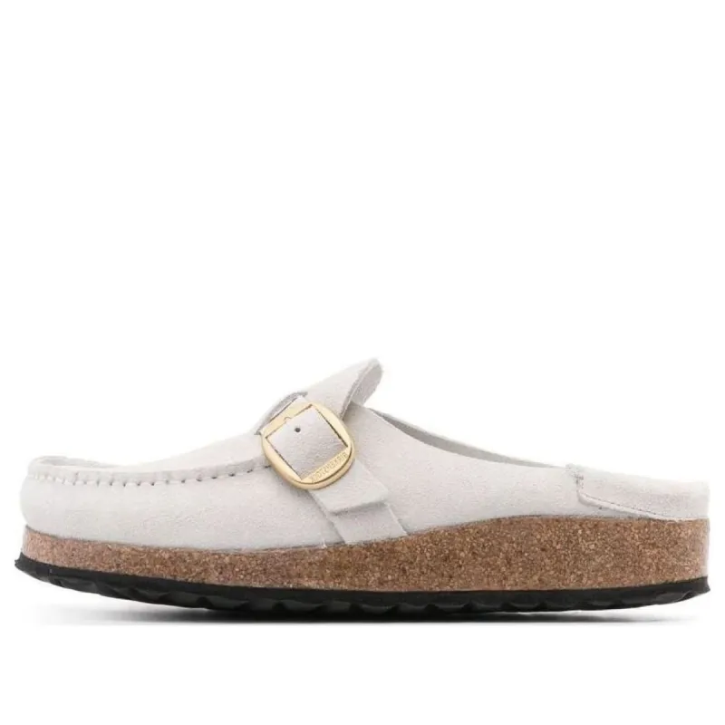 (WMNS) Birkenstock Buckley Suede Leather Embossed Corduroy Narrow Fit 'Antique White' 1025232 sold by KicksCrew