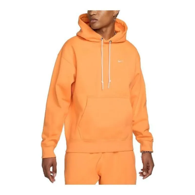Nike Solo Swoosh Fleece Hoodie 'Orange' DX1355-836 sold by KicksCrew