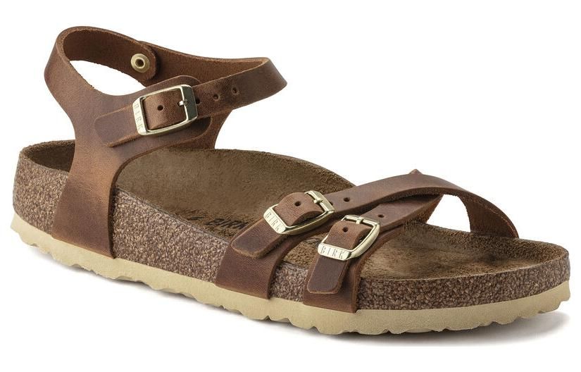 (WMNS) Birkenstock Kumba Oiled Leather Narrow Fit 'Cognac' 1021489 sold by KicksCrew product image thumbnail 2