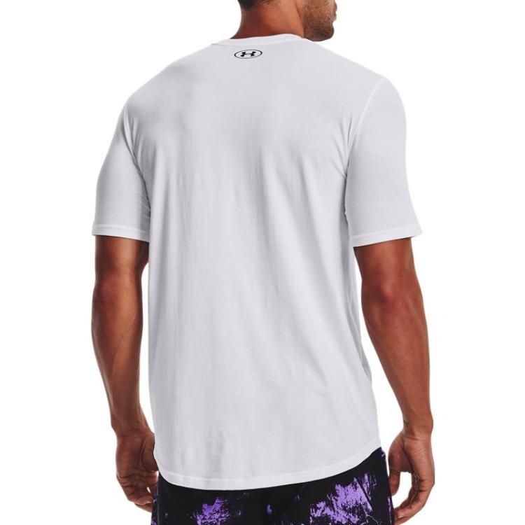 Under Armour Project Rock Statement Hungry T-shirt 'White' 1374844-100 sold by KicksCrew product image thumbnail 4
