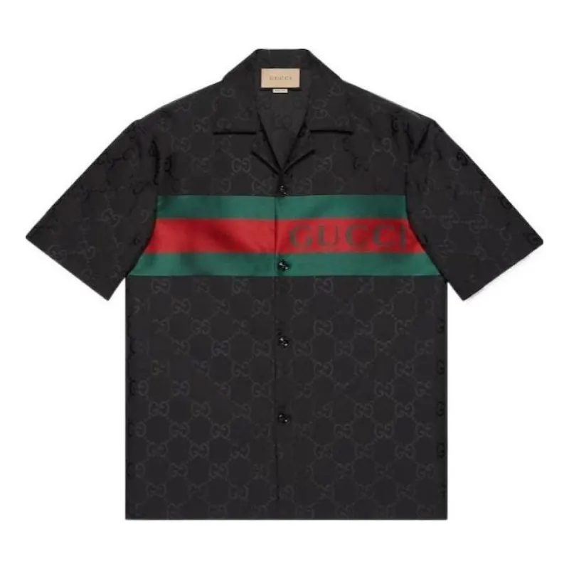 Gucci GG Nylon Jacquard Shirt 'Black' 782743-ZAQD2-1060 sold by KicksCrew