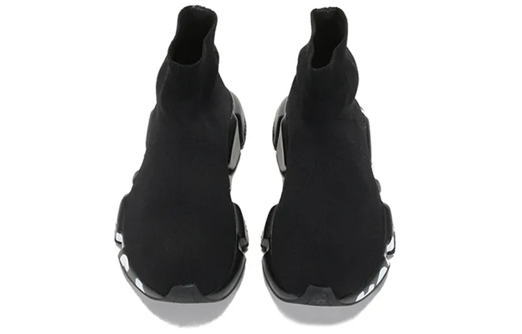 (WMNS) Balenciaga Speed Graffiti Sneakers 'Black Knit White Graffiti Sole Unit' 605942W2DB71006 sold by KicksCrew product image thumbnail 4