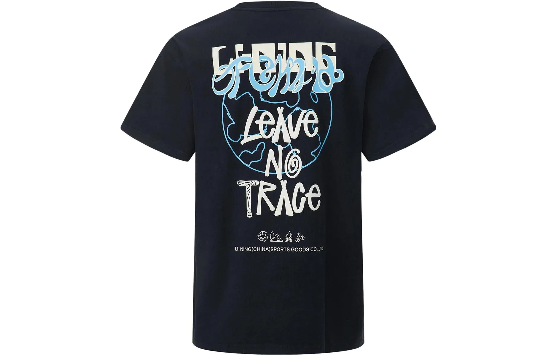 Li-Ning Leave No Trace Graphic T-shirt 'Black' AHST121-4 sold by KicksCrew product image thumbnail 2
