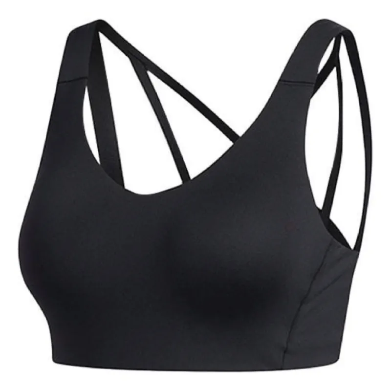 (WMNS) adidas Stronger For It Alpha Bra Asia Sizing 'Black' FL2365 sold by KicksCrew