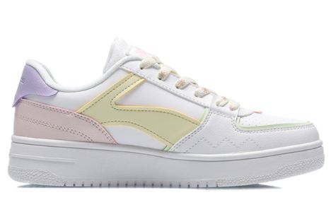 (WMNS) Li-Ning Sport Leisure 'White Yellow Pink' AGCQ378-7 sold by KicksCrew