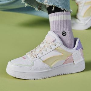 (WMNS) Li-Ning Sport Leisure 'White Yellow Pink' AGCQ378-7 sold by KicksCrew