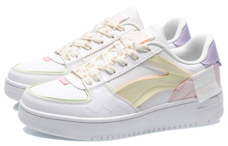 (WMNS) Li-Ning Sport Leisure 'White Yellow Pink' AGCQ378-7 sold by KicksCrew