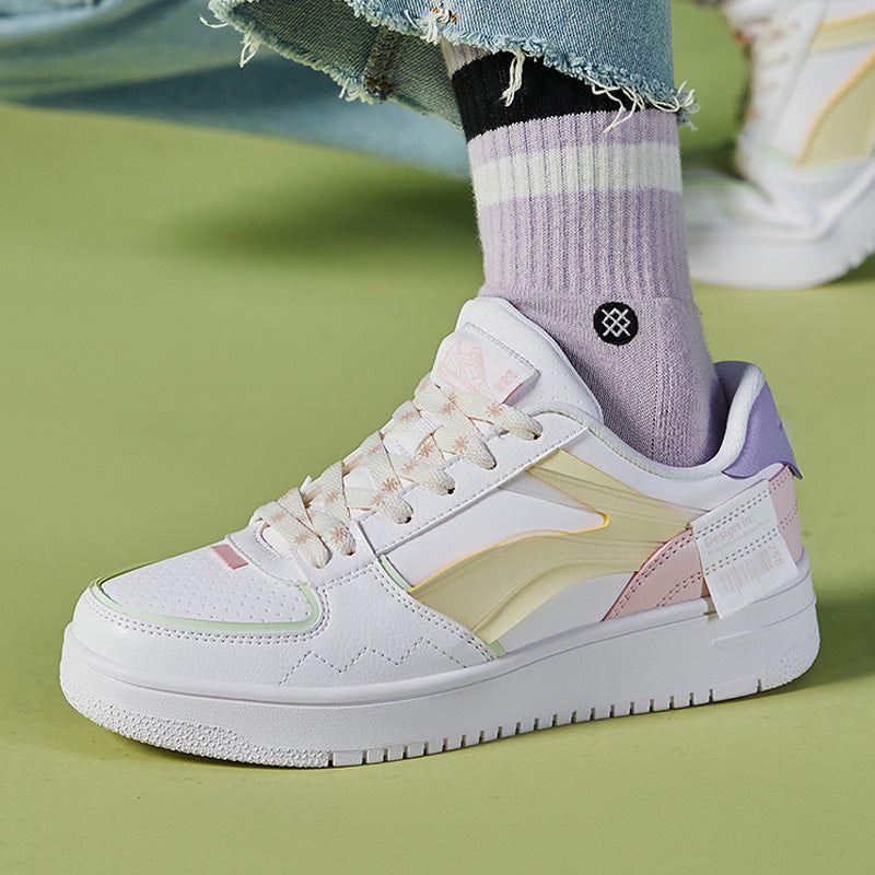 (WMNS) Li-Ning Sport Leisure 'White Yellow Pink' AGCQ378-7 sold by KicksCrew product image thumbnail 7