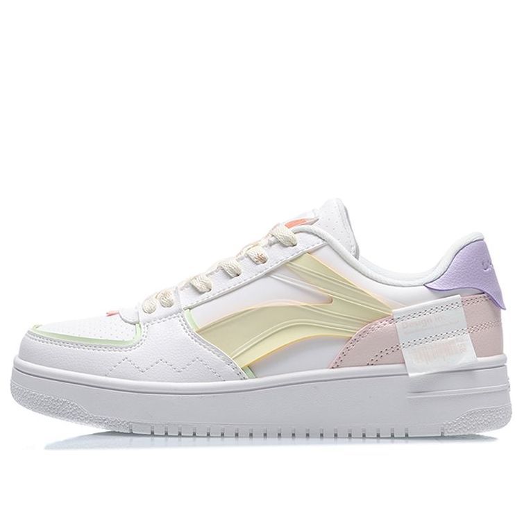 (WMNS) Li-Ning Sport Leisure 'White Yellow Pink' AGCQ378-7 sold by KicksCrew
