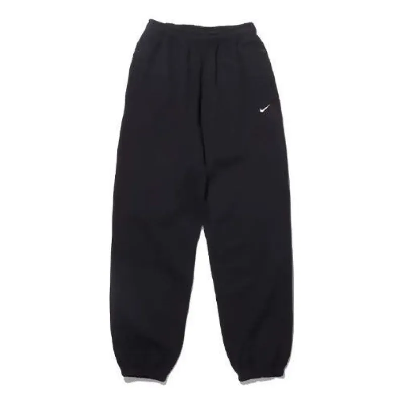 (WMNS) NikeLab Solo Swoosh Fleece Sweatpants Asia Sizing 'Black' DA0334-010 sold by KicksCrew
