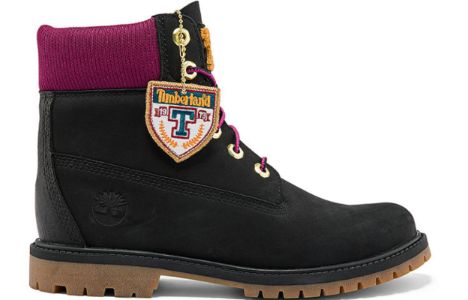 (WMNS) Timberland Heritage 6 Inch Waterproof Boots 'Black Nubuck with Pink' A44KXW sold by KicksCrew