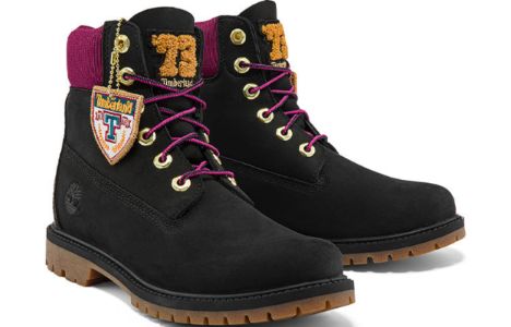 (WMNS) Timberland Heritage 6 Inch Waterproof Boots 'Black Nubuck with Pink' A44KXW sold by KicksCrew
