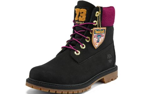 (WMNS) Timberland Heritage 6 Inch Waterproof Boots 'Black Nubuck with Pink' A44KXW sold by KicksCrew