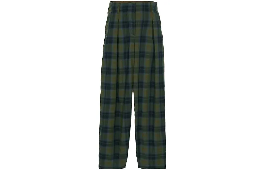 (WMNS) Timberland Plaid Print Pants 'Olive Green Blue' A6RZW-302 sold by KicksCrew product image thumbnail 2