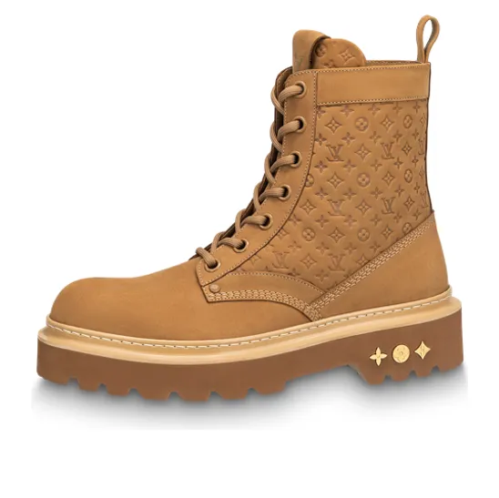 LOUIS VUITTON Ranger Ankle Boots 'Brown Monogram' 1ABFZJ sold by KicksCrew