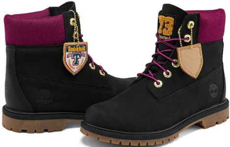 (WMNS) Timberland Heritage 6 Inch Waterproof Boots 'Black Nubuck with Pink' A44KXW sold by KicksCrew