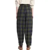 (WMNS) Timberland Plaid Print Pants 'Olive Green Blue' A6RZW-302 sold by KicksCrew