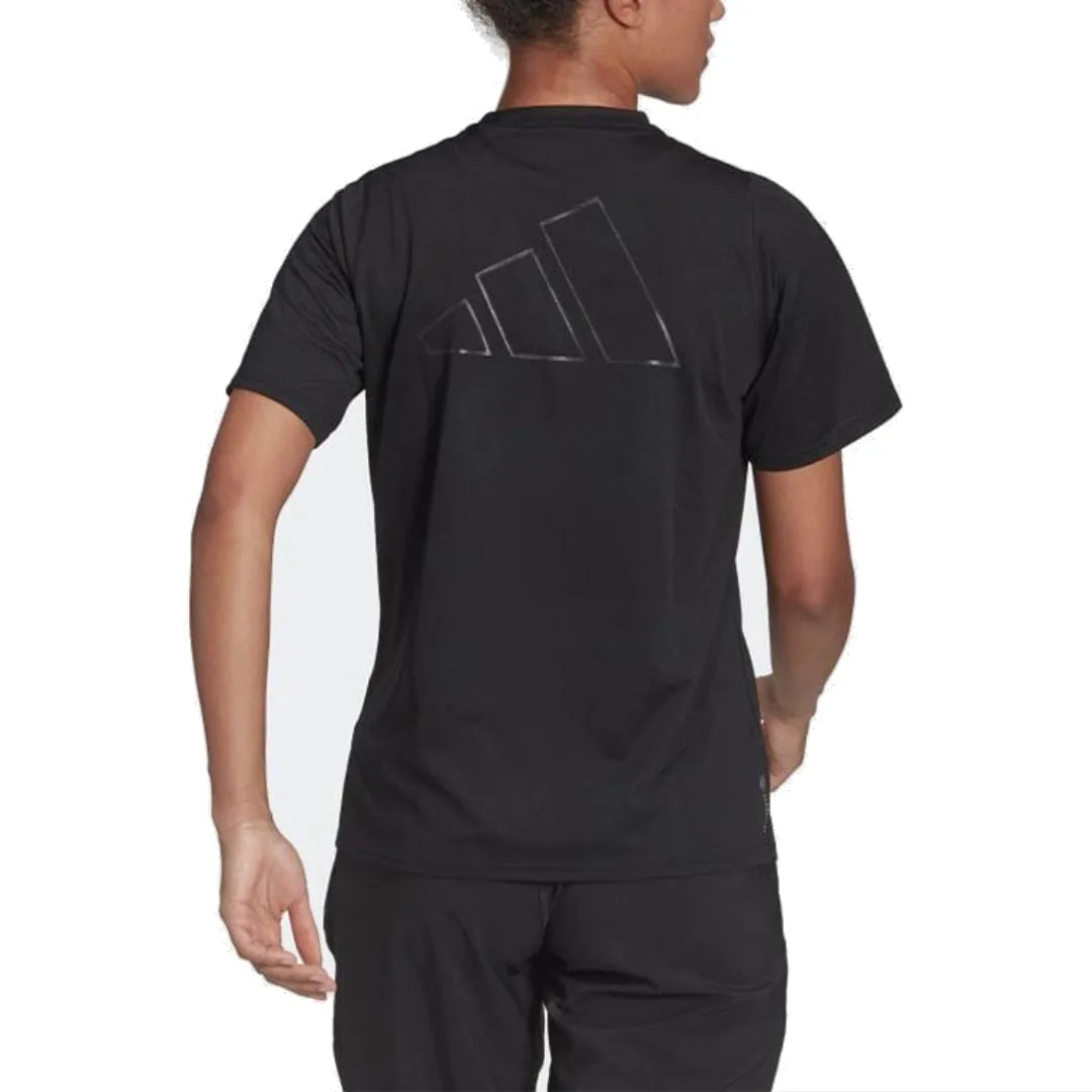 (WMNS) adidas Run Icon 3 Bar T-Shirt Asia Sizing 'Black' H57742 sold by KicksCrew product image thumbnail 3