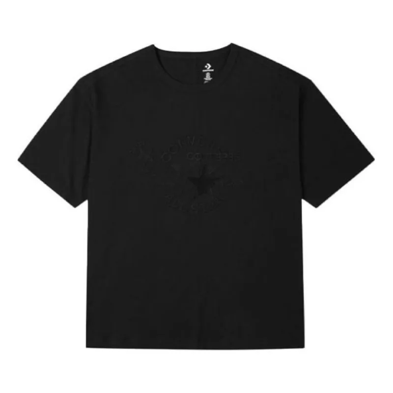 (WMNS) Converse Chuck 70 Oversize T-Shirt 'Black' 10021980-A02 sold by KicksCrew