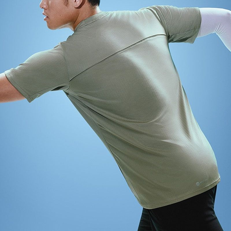 adidas Designed 4 Training Heat.Rdy Hiit T-shirt 'Silver Green' IB9091 sold by KicksCrew product image thumbnail 4