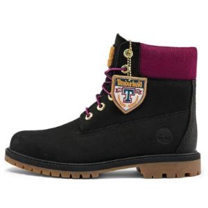 (WMNS) Timberland Heritage 6 Inch Waterproof Boots 'Black Nubuck with Pink' A44KXW sold by KicksCrew