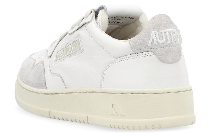 (WMNS) Autry open Low Leather Suede 'White' AOLW-CE10 sold by KicksCrew product image thumbnail 3