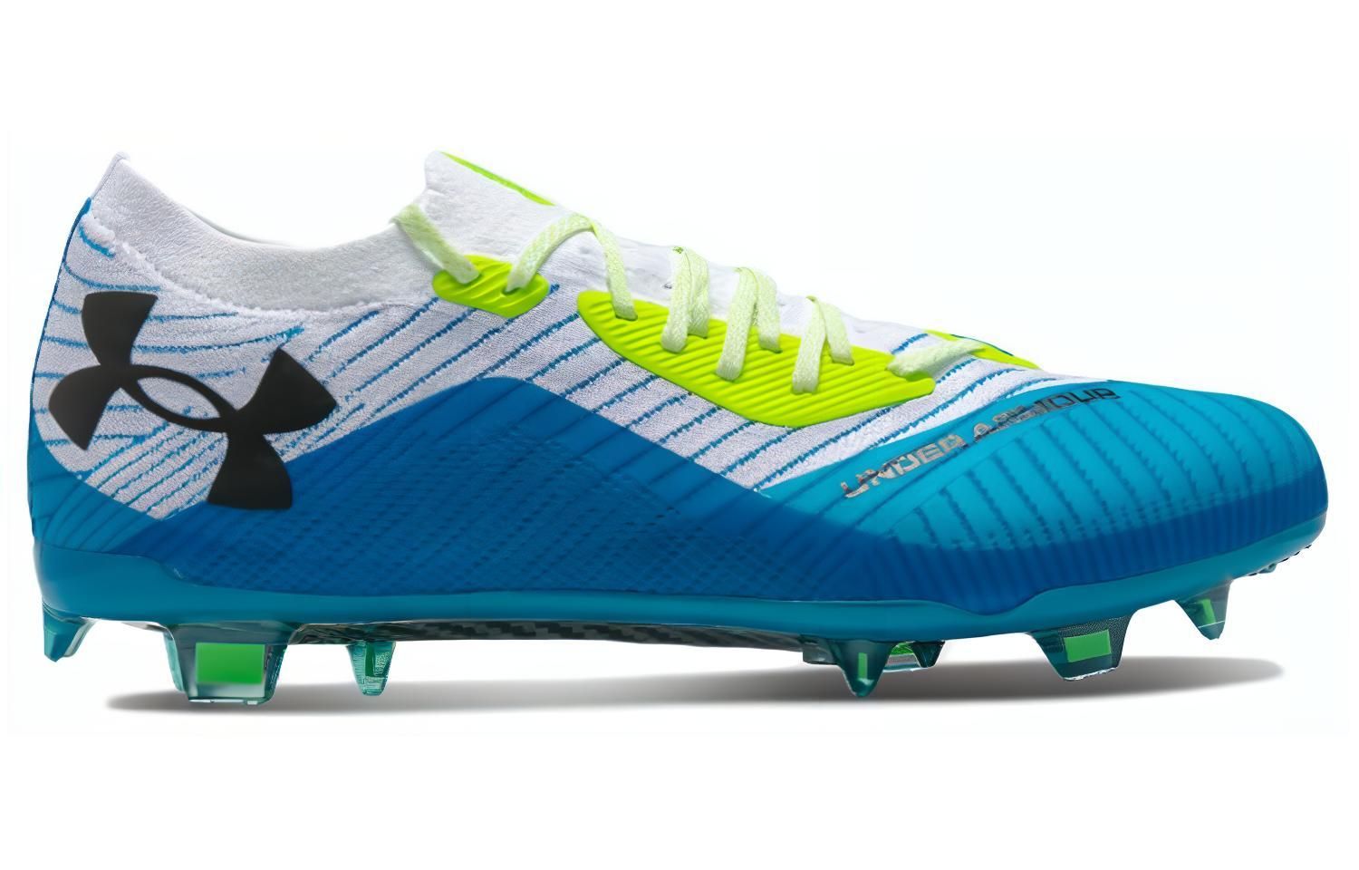 Under Armour UA Shadow Elite 2 FG Football Boots 'Blue White Green' 3027239-103 sold by KicksCrew product image thumbnail 2
