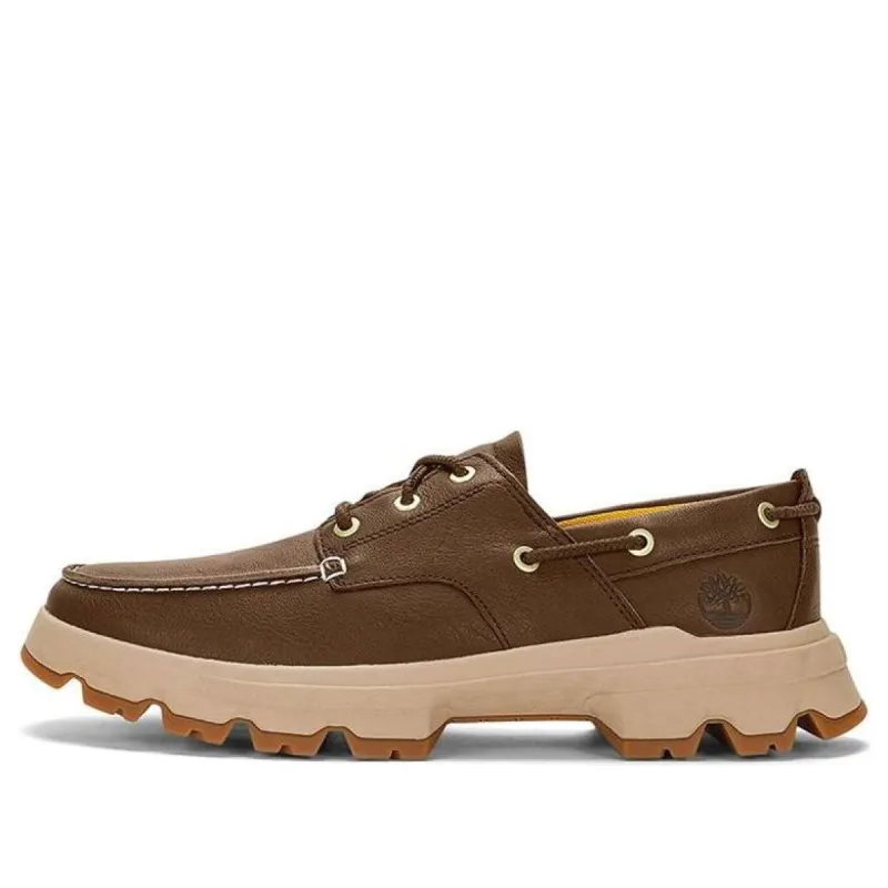 Timberland Greenstride Originals Ultra Leather Boat Shoes 'Dark Brown' A5RH4W sold by KicksCrew