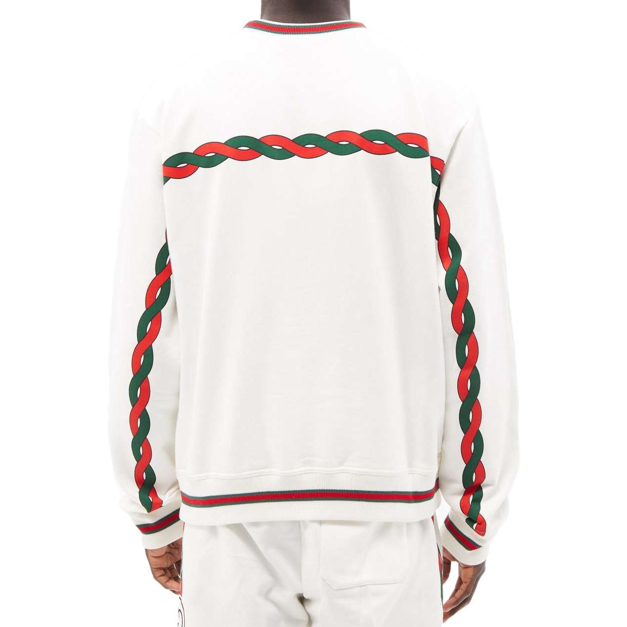 Gucci Cotton Sweatshirt With Interlocking G 'White' 692351-XJD7R-9125 sold by KicksCrew product image thumbnail 4