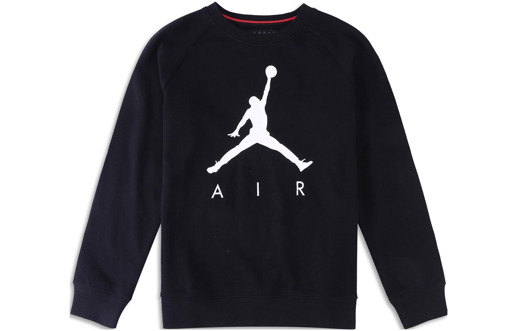 (GS) Air Jordan Jumpman Fleece Crewneck Sweatshirt 'Black White' HA5072-023 sold by KicksCrew product image thumbnail 2