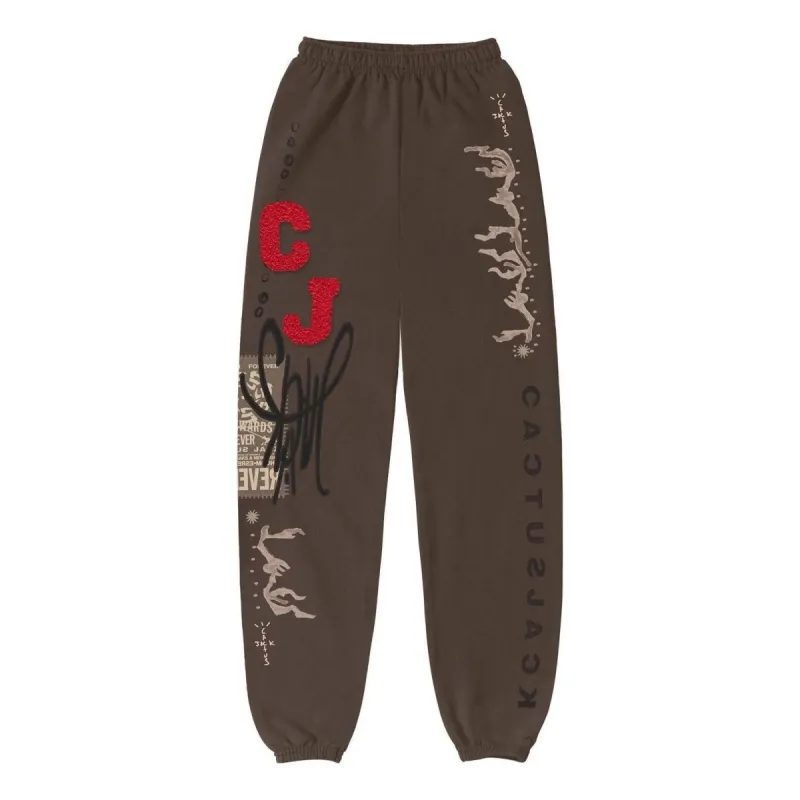 Travis Scott Flare Sweatpants 'Brown' CJFN-SS99 sold by KicksCrew