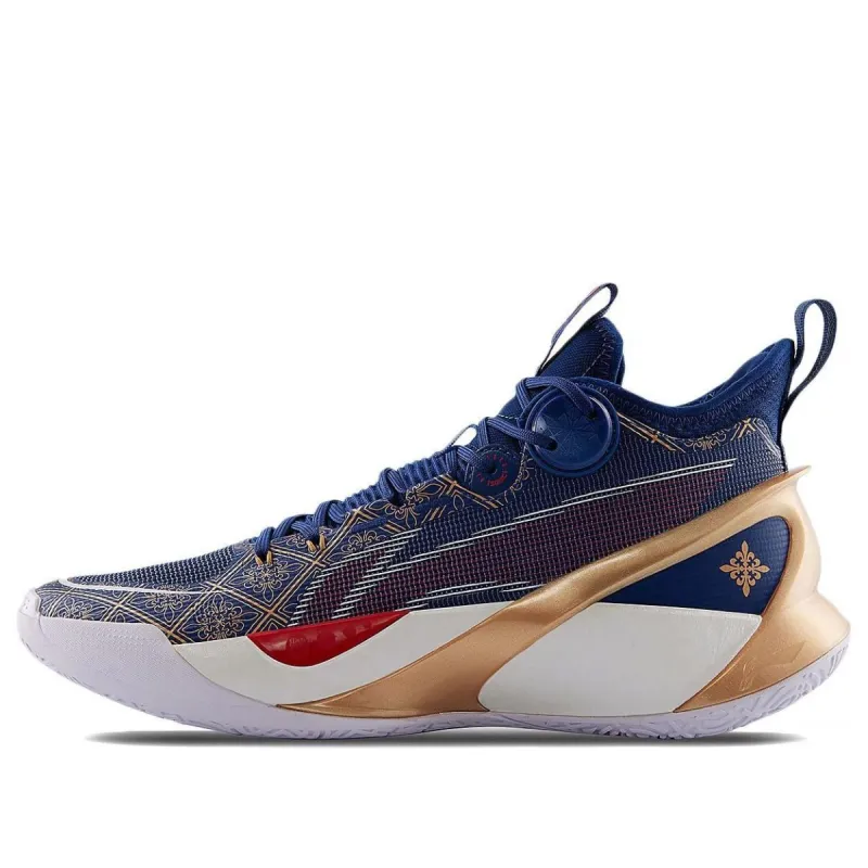 Li-Ning Sonic 10 Ultra Mid 'Blue Gold' ABAS145-3 sold by KicksCrew