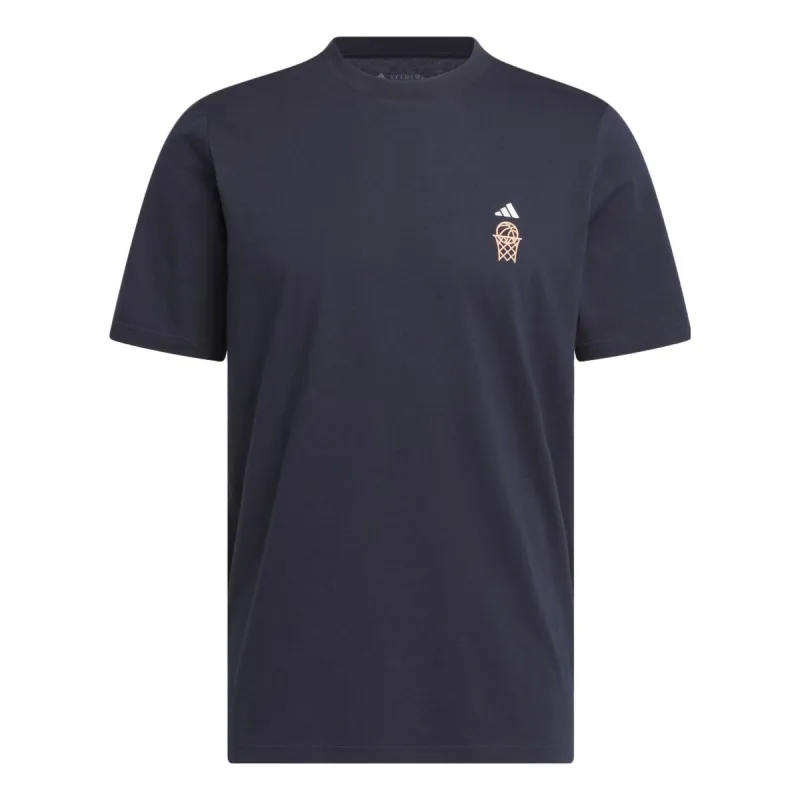 Adidas My Shot Net Tee 'Blue' IN9267 sold by KicksCrew