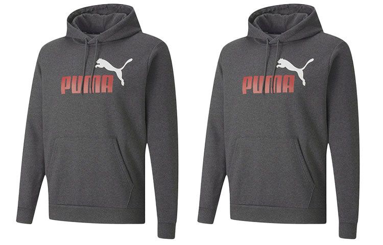 Puma Sportswear Logo Hoodie 'Grey Red White' 599051-07 sold by KicksCrew product image thumbnail 3
