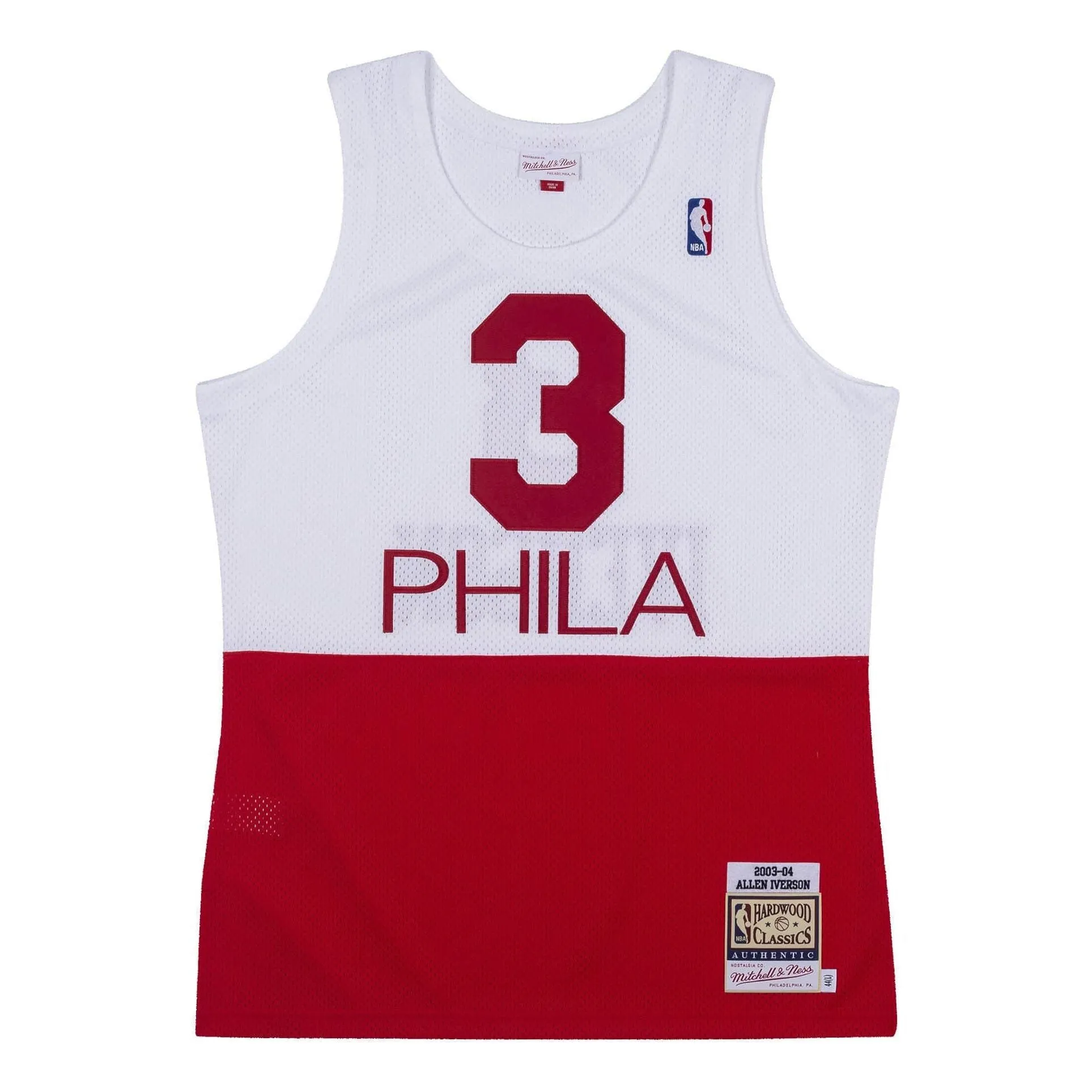 Mitchell & Ness x NBA Philadelphia 76ers 2003-04 Jerseys 'Allen Iverson 03' AJY4AC19093-P76WHIT03AIV sold by KicksCrew