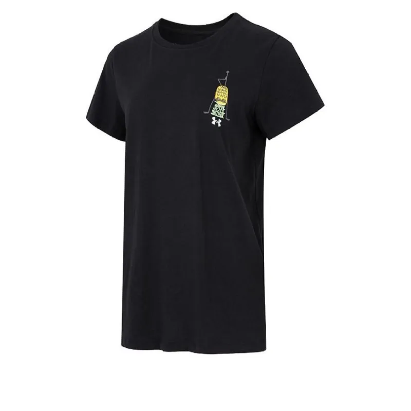 (WMNS) Under Armour Summer Graphic T-shirt 'Black' 1365140-001 sold by KicksCrew