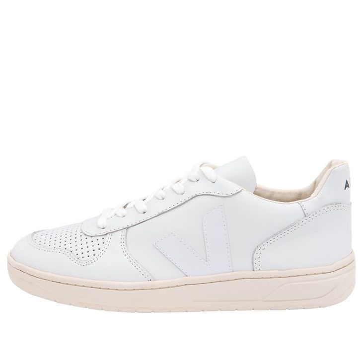 Veja V-10 Leather Lace-Up 'Extra White' VX021270 sold by KicksCrew