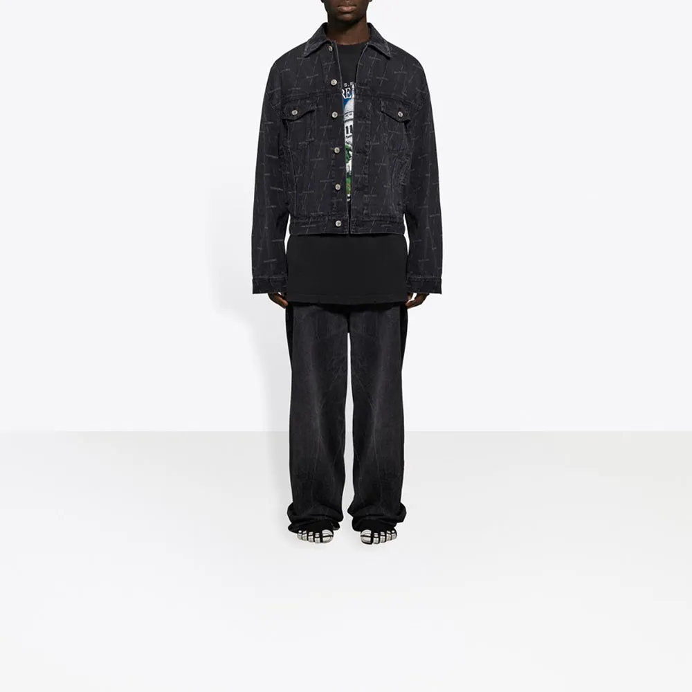 Balenciaga Denim Jacket Large Fit 'Charcoal' 620731TJW411052 sold by KicksCrew product image thumbnail 3
