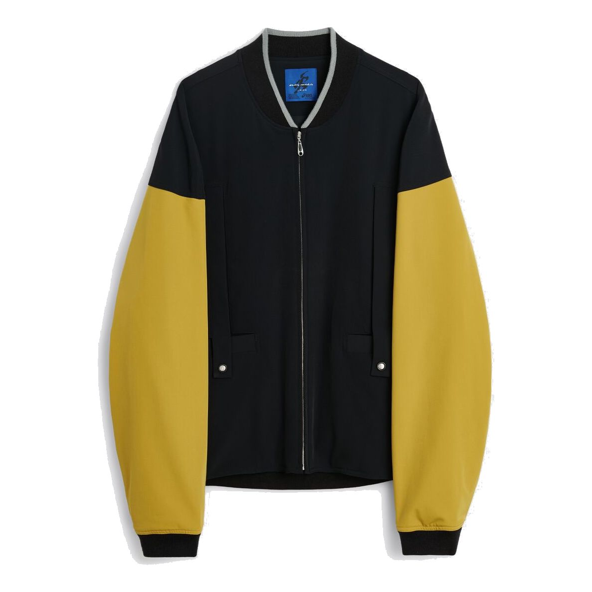 Asics Novalis Liatrisory Bomber Jacket 'Black Medallion Yellow' 2203A228-001 sold by KicksCrew