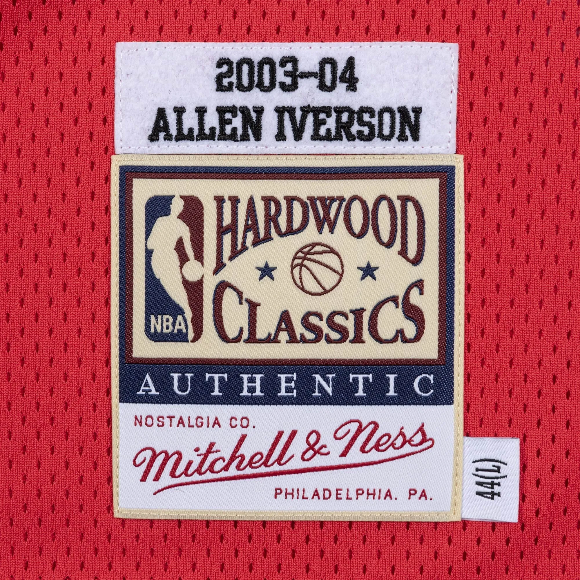 Mitchell & Ness x NBA Philadelphia 76ers 2003-04 Jerseys 'Allen Iverson 03' AJY4AC19093-P76WHIT03AIV sold by KicksCrew product image thumbnail 3
