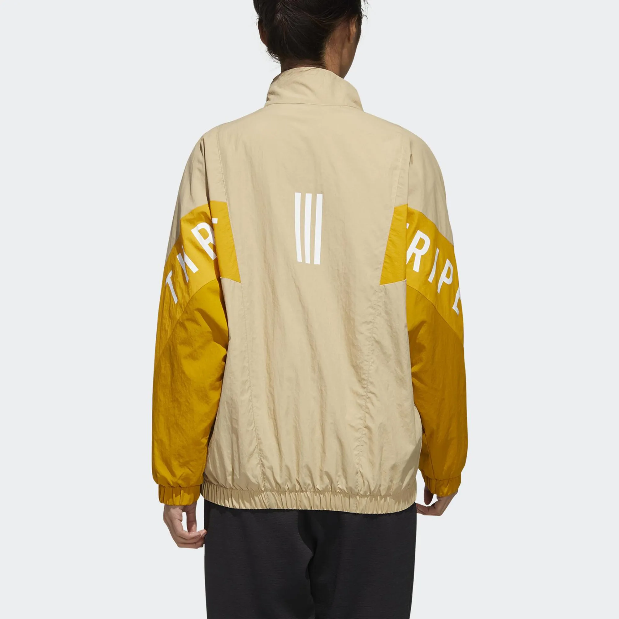 (WMNS) adidas Must Have Woven Jacket 'Tan Yellow' GF6964 sold by KicksCrew product image thumbnail 4