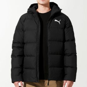 Puma Logo Down Jacket 'Black' 534936-01 sold by KicksCrew