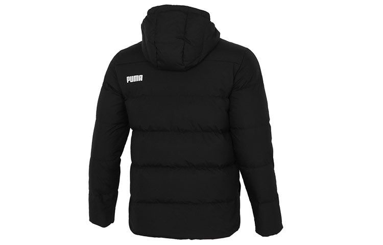 Puma Logo Down Jacket 'Black' 534936-01 sold by KicksCrew product image thumbnail 2