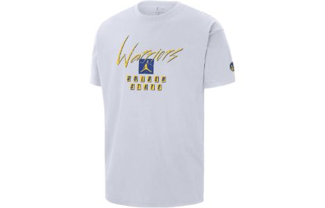 Air Jordan Golden State Warriors Courtside Statement Edition NBA Max90 T-Shirt 'White' FN1064-100 sold by KicksCrew