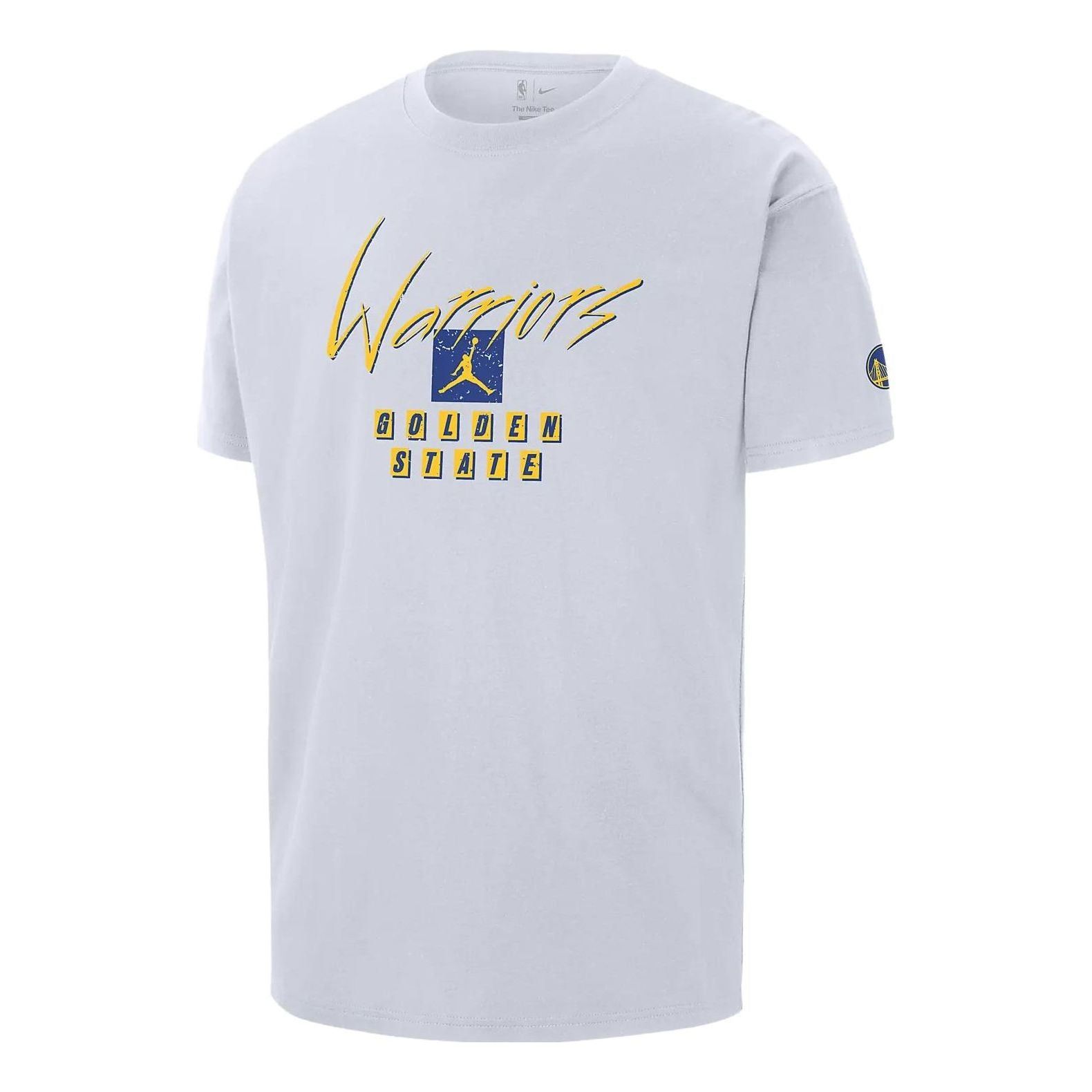 Air Jordan Golden State Warriors Courtside Statement Edition NBA Max90 T-Shirt 'White' FN1064-100 sold by KicksCrew