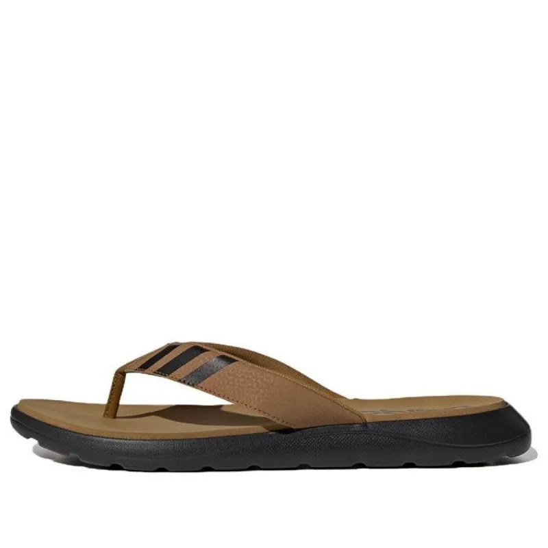 Adidas Comfort Flip-Flops 'Brown Black' HP9423 sold by KicksCrew