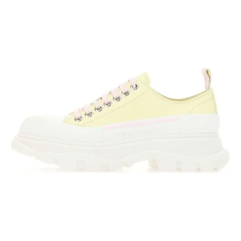 (WMNS) Alexander McQueen Tread Slick Sneakers 'Yellow White' 702042WHZ627157 sold by KicksCrew