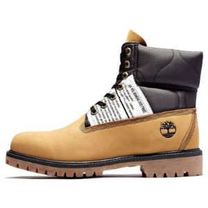Timberland Premium 6 Inch Leather and Fabric Boots 'Wheat Nubuck with Black' A2QZR sold by KicksCrew