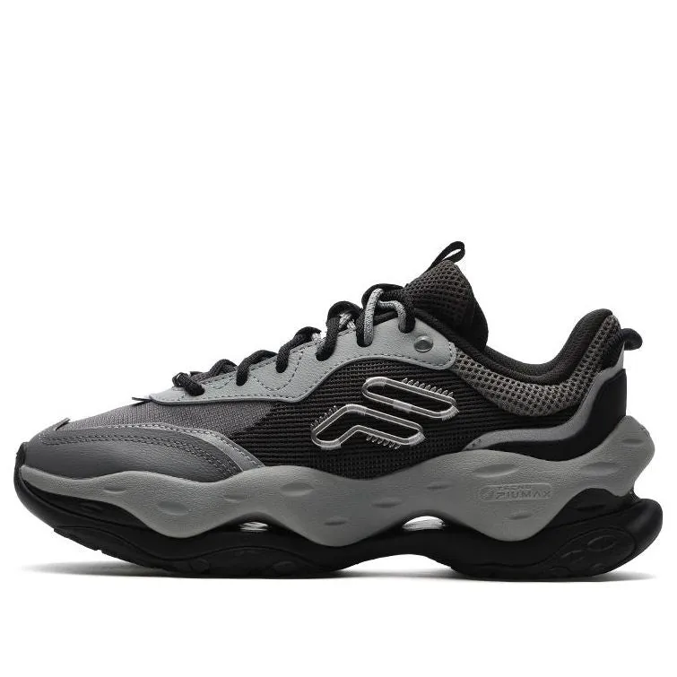 (WMNS) FILA FUSION CHEESE Sneakers 'Black Grey' T12W331101FQP sold by KicksCrew